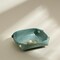 Small Jewelry Tray Set of 2 - Aesthetic Travel Trinket Dish Ring Earring Holder - Emerald Green
